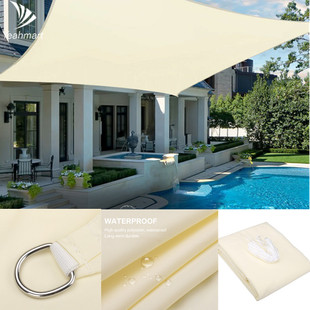 Waterproof Sun Shelter Sunshade Protection Shade Sail Awning