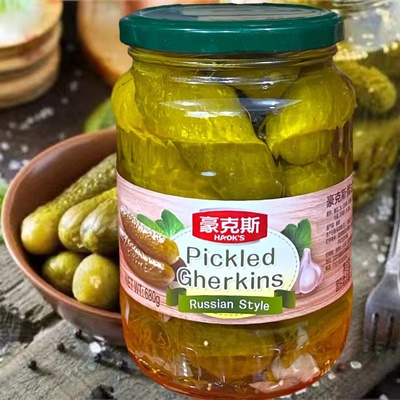 PICKLED GHERKINS RUSSIAN CUCUMBER俄式酸黄瓜豪克斯越南进口