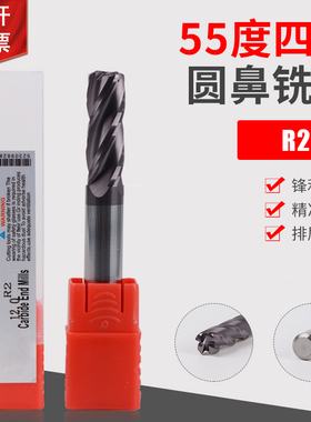 55度钨钢圆鼻铣刀6R2 8R2 10R2 12R2 16R2 8R3 10R3 12R3 16R3