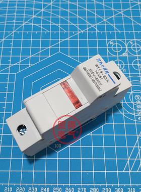 正浩正熔RT18-63X保险丝1P/2P/3P/4P熔断器底座带灯32A导轨RT28N