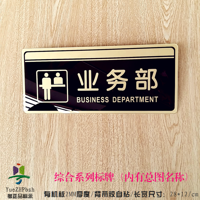 系列亚克力自粘科室门标