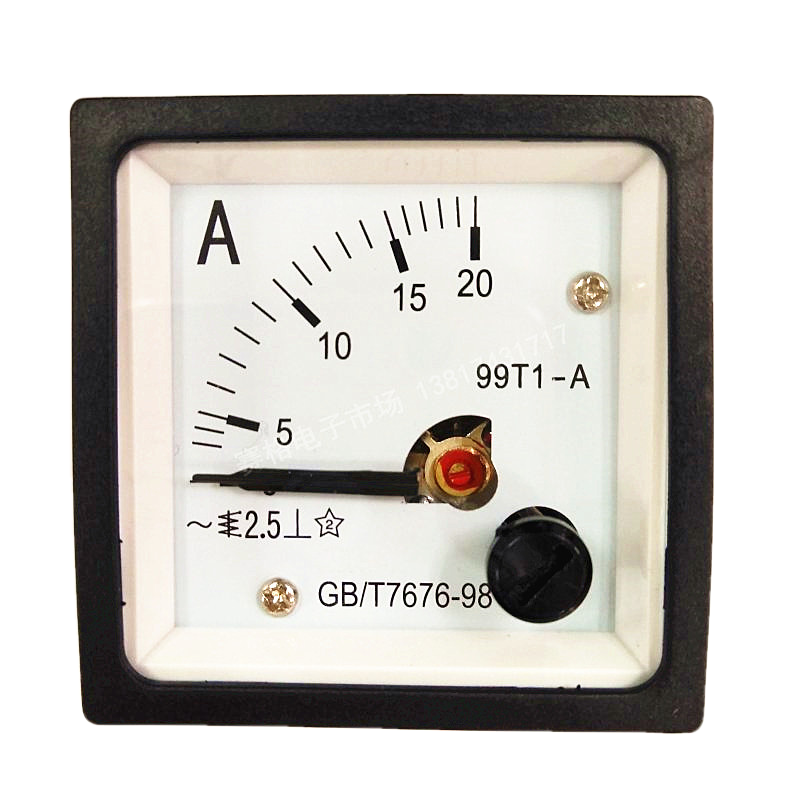 99T1 20A 指针式交流电流表 电流电压表3A 5A10A1A2A15A30A50A