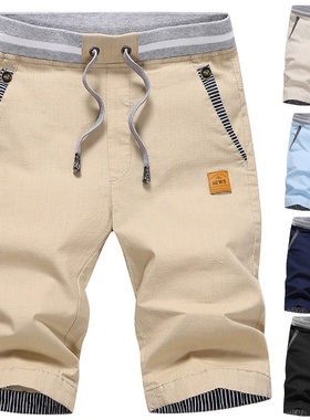 Plus Size Clothes Short Pants For Men Linen Shorts Summer