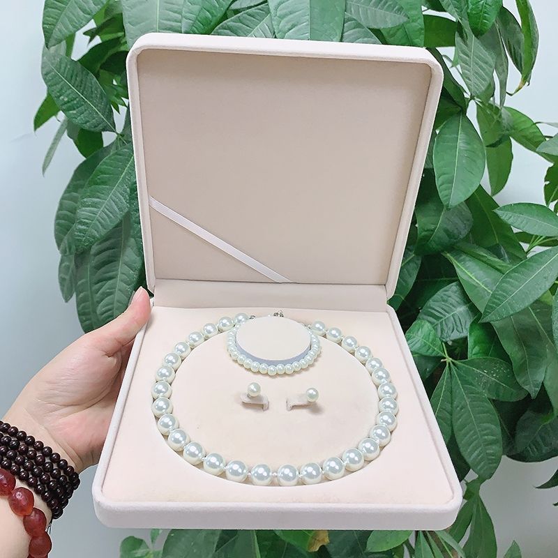 三件套首饰盒新款绒布珍