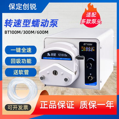 创锐BT100M蠕动泵小型实验室大流量可调恒流泵电动多泵头配硅胶管