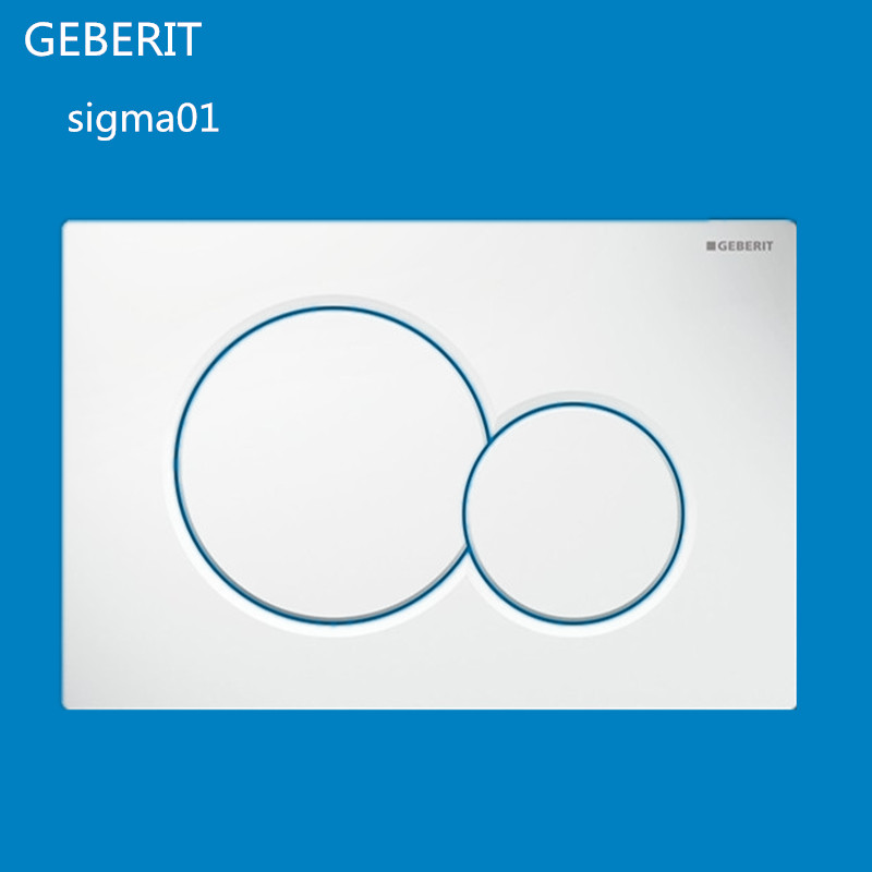 通配吉博挂墙水箱隐藏式暗装水箱冲水按键白色面板sigma01