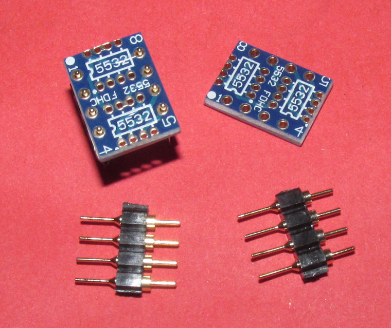 二只贴片双运放替代一只直插双运放转换座 双运放的升级转换利器