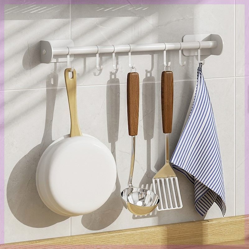 厨房挂杆壁置物架锅具钩