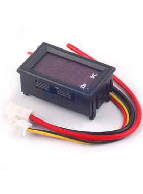 DC0-100V/10A 红色 红色 LED直流双显示数字电压电流表 数字表头