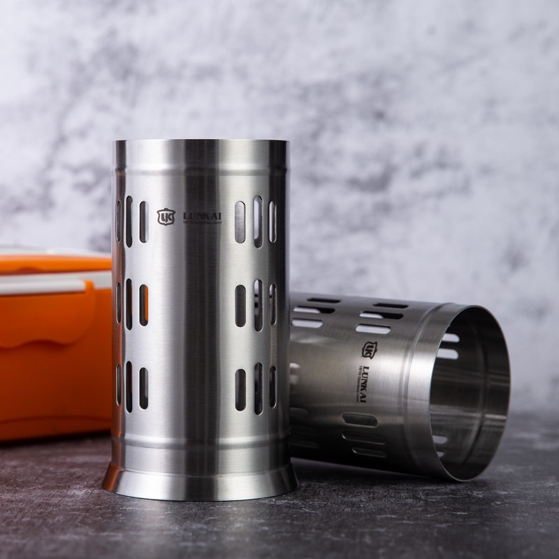 筷子筒304不锈钢沥水筷笼家用勺子收纳盒置物架筷篓