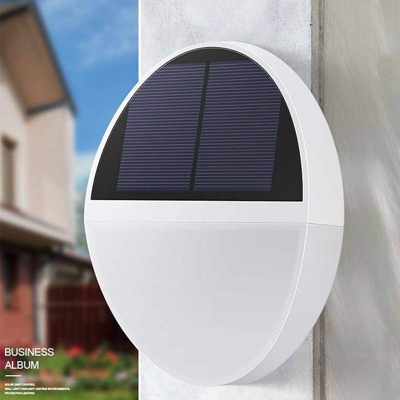 室外防水led太阳能户外灯壁灯人体感应太阳能灯庭院景观照明灯