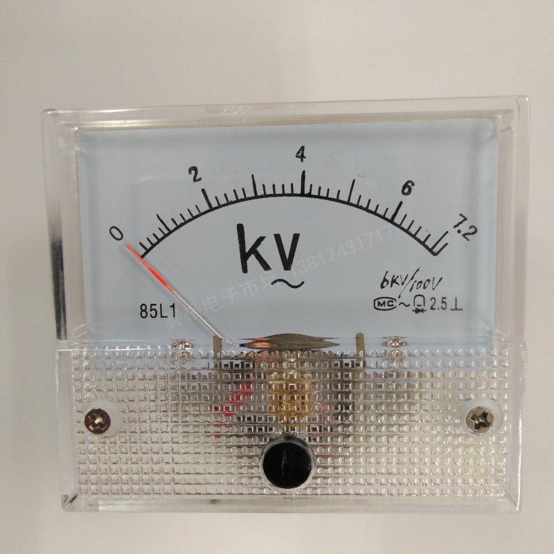 85L1交流6KV/AC100V电压表3KV/100V指针10KV/100V交流二次电压表