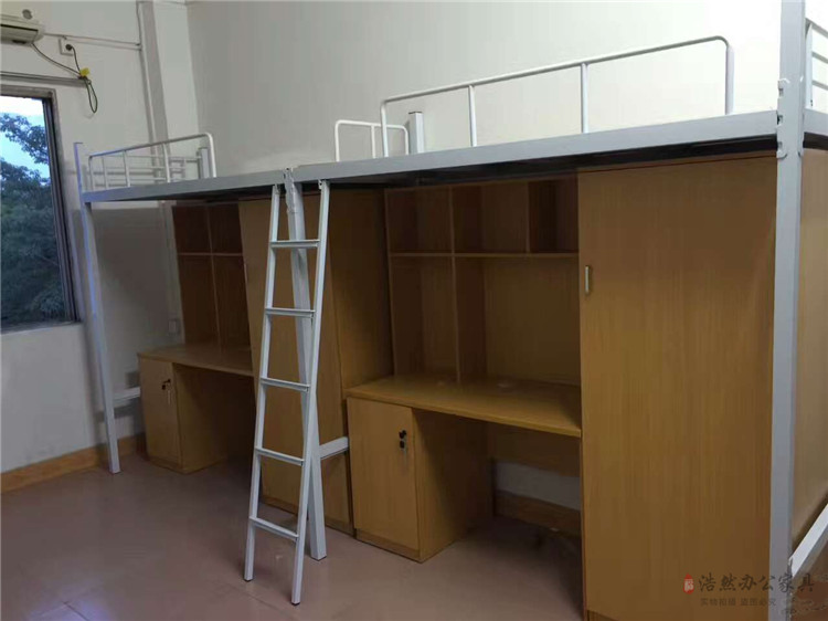 云南昆明员工学校大学宿舍单人2人组合高低铁床带书桌衣柜储物柜