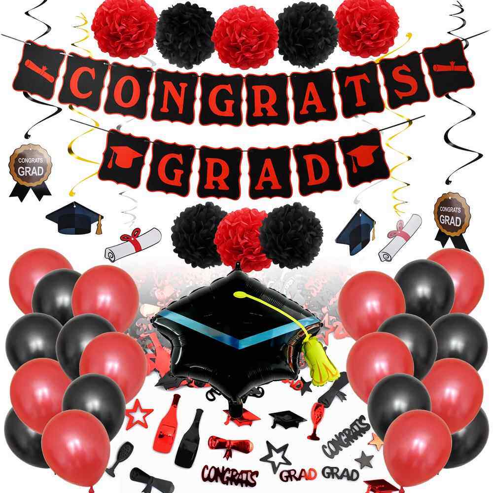 开业毕业毕业派对用品套餐毕业季气球组合派对装饰套餐场景布置气