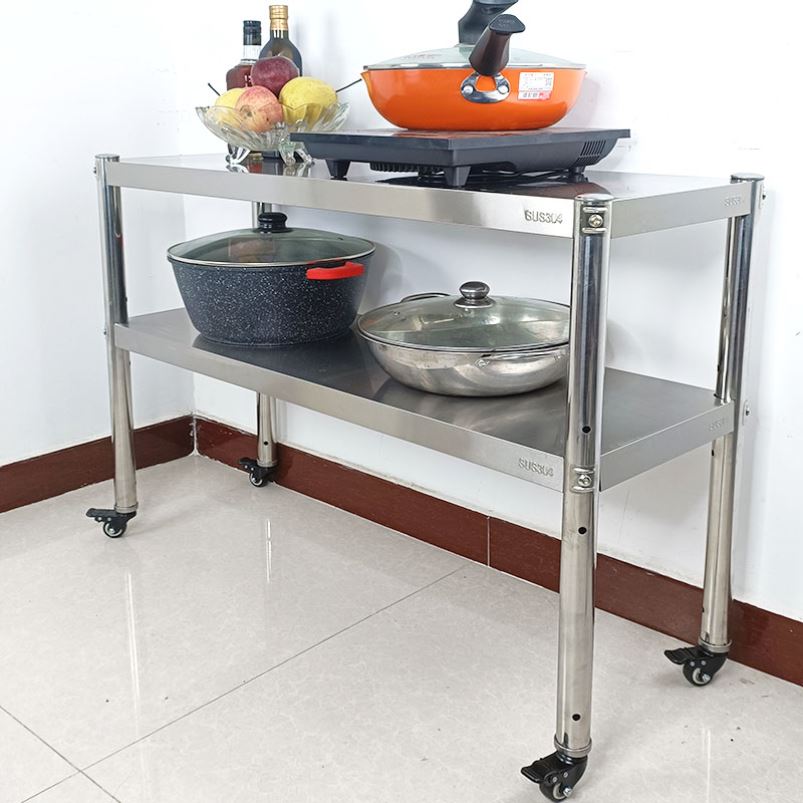 厨房不锈钢置物架可调节