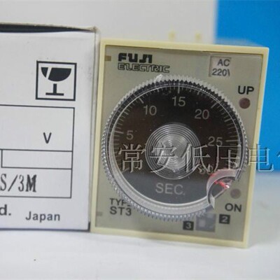 日本款旋钮时间继电器 ST3PC-A/220VAC  (0.5S/5S/30S/3M)