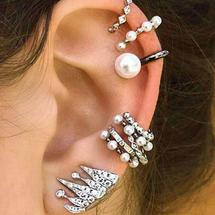 Boho Earclip 1 set Earring combination earrings 耳夹皇冠耳环