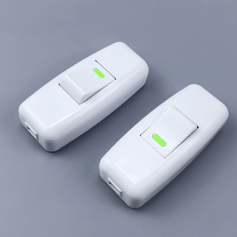 黑色家用床头开关大功率电源手捏按纽开关LED节能灯风扇中途开关