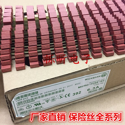 厂家直销 392方型保险丝 250V T5A 慢断微型保险丝  编带
