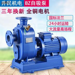 管道泵380V离心泵锅炉热水循环增压泵抽水泵 BZ自吸泵大流量卧式