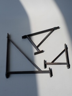 东际器物 手工铁艺盘架折叠盘子架复古陶瓷餐盘展示架茶室茶饼