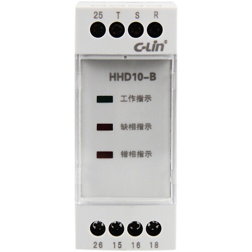 欣灵过欠压保护器 HHD10-B断相相序继电器AC380V