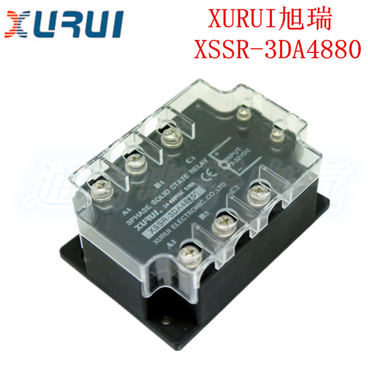 XURUI旭瑞 三相固态继电器 XSSR-3DA4880 三相固态直流控交流80A