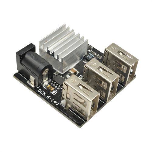 DC-DC直流降压模块9V12V至5V8A车载USB移动电源多口mini充电模块