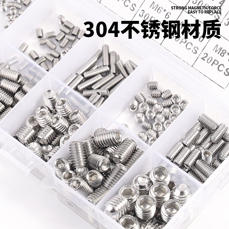 机米螺丝不锈钢平端头内