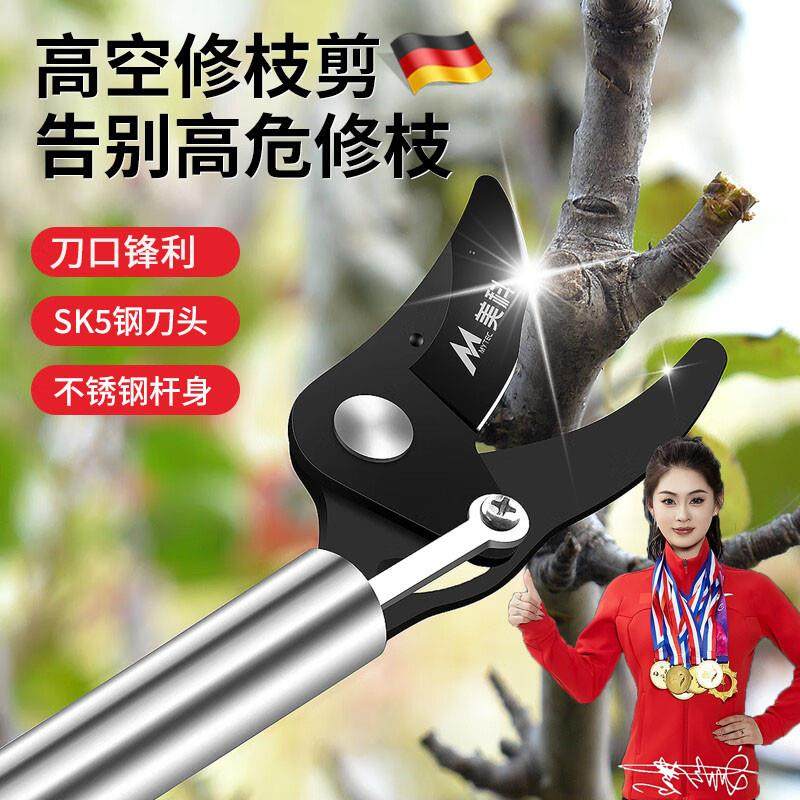 德国精工高枝剪伸缩高空剪树枝专用剪刀园艺果树粗枝修枝剪园林