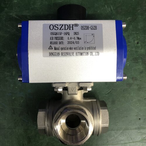 OSZDH气动球阀OSQ611F-16P三通球阀614/5F-16P丝扣球阀OSZDH-G52B
