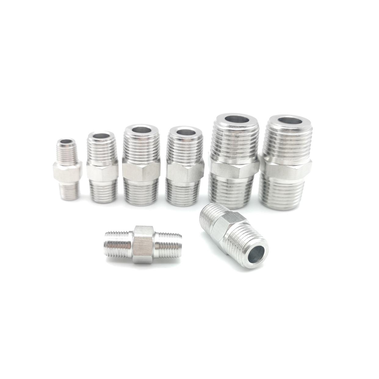 304不锈钢对丝接头M14 M16 M18 M20*1.5 ZG1/4 3/8 1/2 3分4分6分