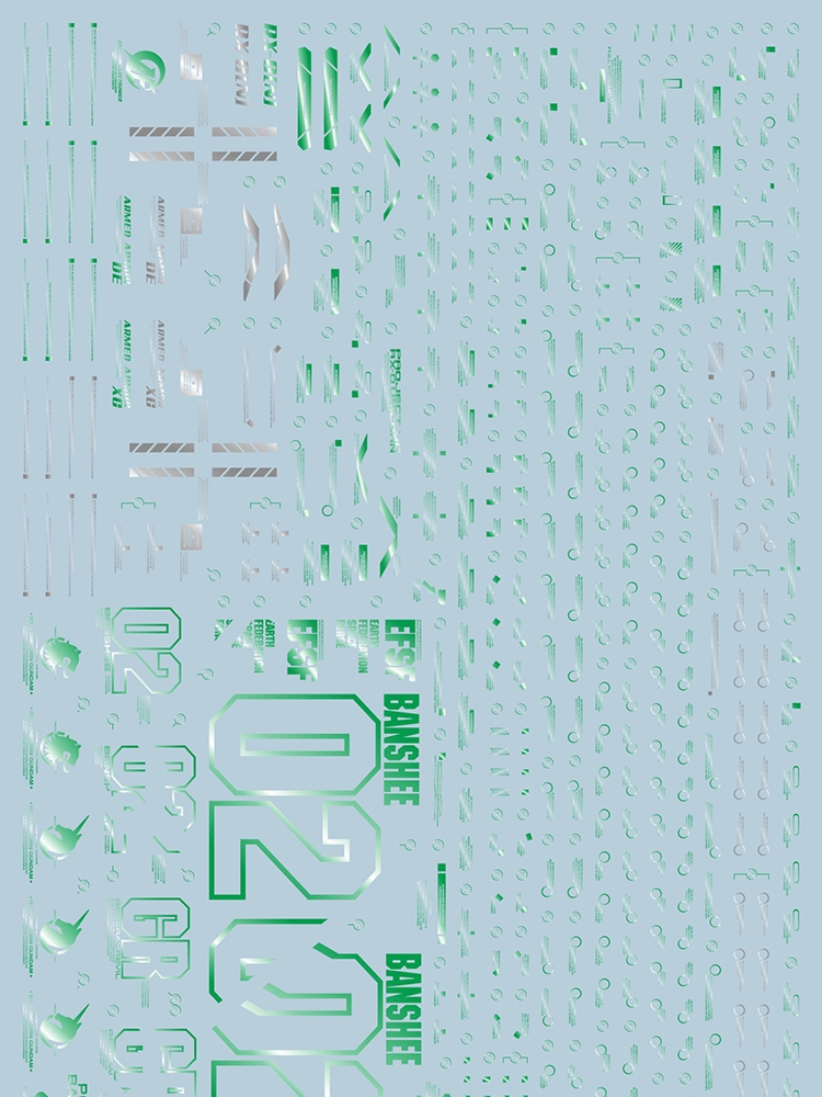 EVO水贴 PG16GR水贴 可用于万代PG1/60绿报丧命运女神终决战