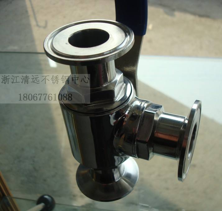 快装三通球阀型食品手动