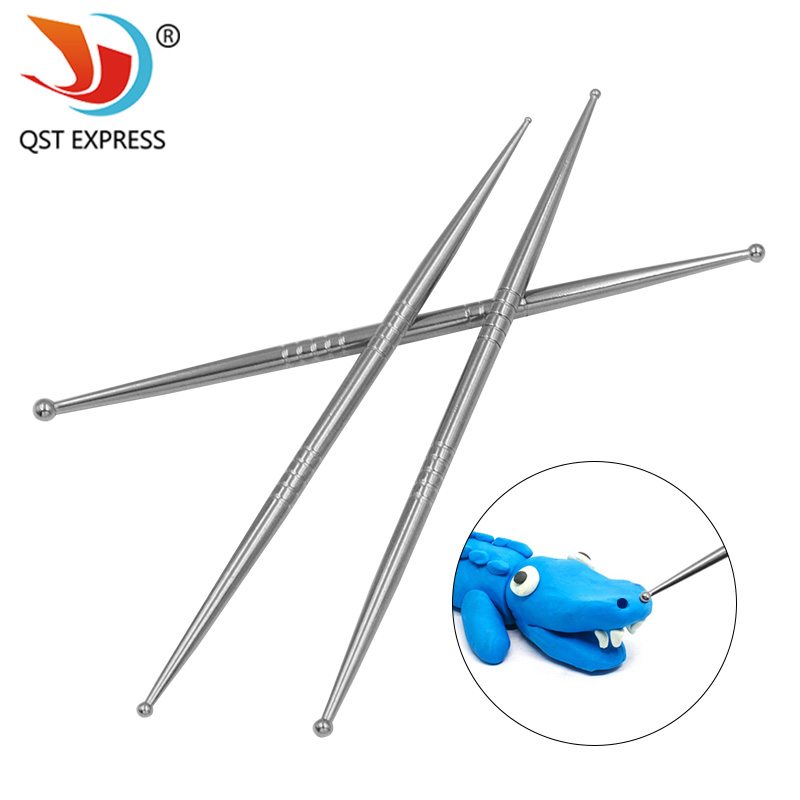 陶泥雕刻丸棒不锈钢细节点压雕刻工具软陶泥石塑黏土手工手办diy