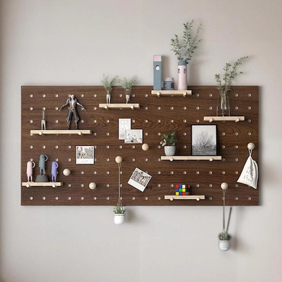 实木洞板定制墙面免打孔