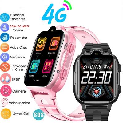 K15 4G Kids Smartwatch Phone GPS Tracker SOS HD Video Call T