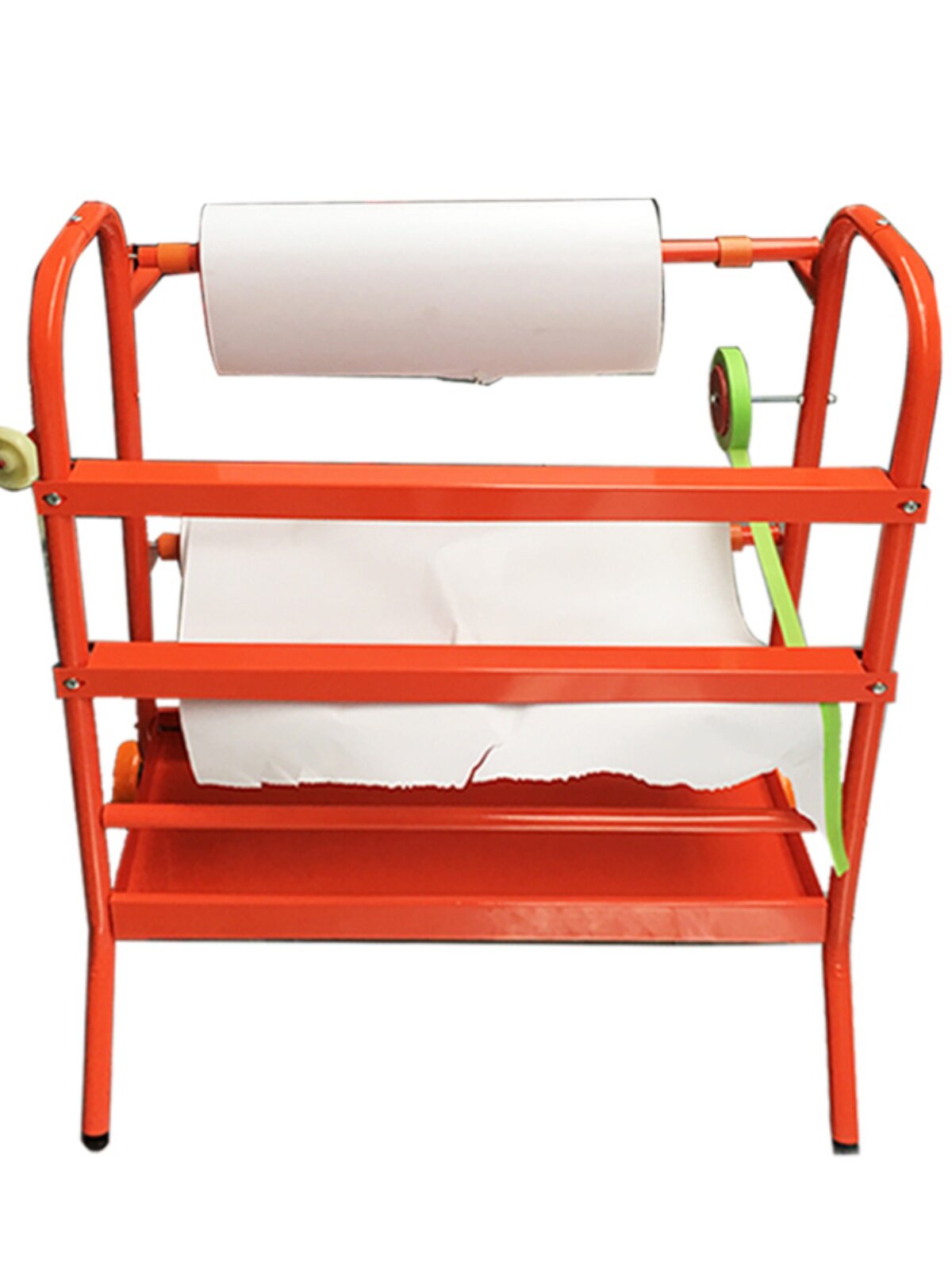 汽车遮蔽纸架子保护膜金属支架包邮 喷漆防护纸白色拉纸夹长230米