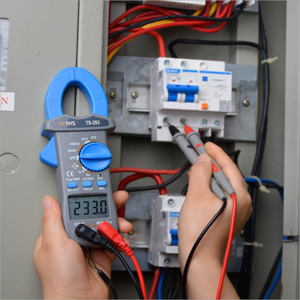 高精度防烧钳表交直流钳表多功能小型数字钳形表TS 201 202+ 203