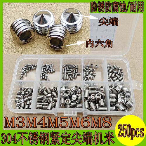 不锈钢紧定螺钉机米尖头