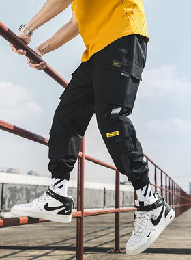 Man Sweatpants Streetwear Casual Mens Pants  多口袋裤子2021