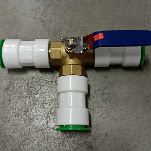 pe快接球阀20自来水25快接阀门三通快接球阀6分4分1寸 免热熔