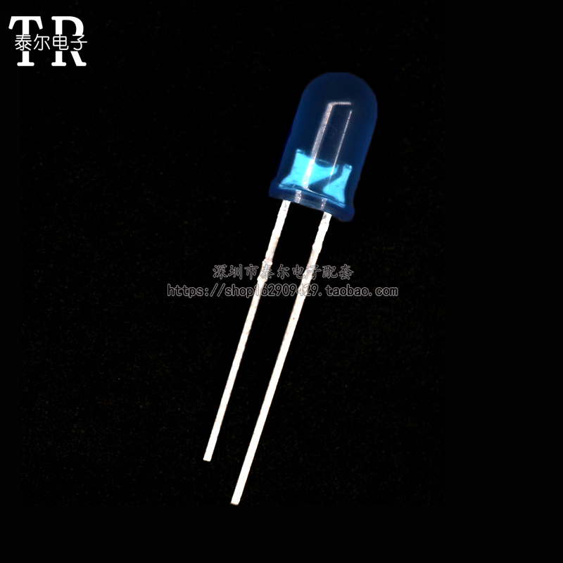 蓝发光二极管灯圆头兰高