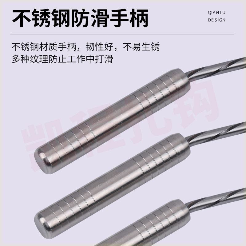 首发十轴承扎钩 钢筋扎勾不锈钢钢筋钩 螺纹桩心钢扎钩绑钩扎丝钩