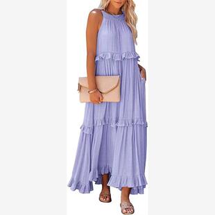 Summer dress new sleeveless long mopping dress women's连衣裙