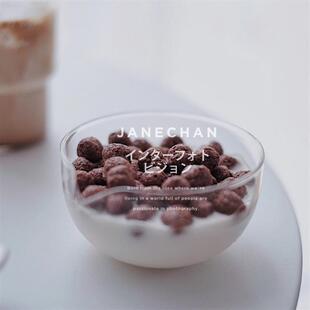 带引流嘴迷你小碗 耐热玻璃碗冰粉碗 餐厅烘焙备料碗酱料碗可微波