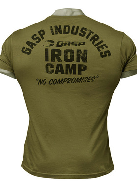 cotton gym sport t-shirt for men gym athletic workout tops