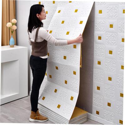 3D Wall Sticker Imitation Brick aterproof Wallpaper Room