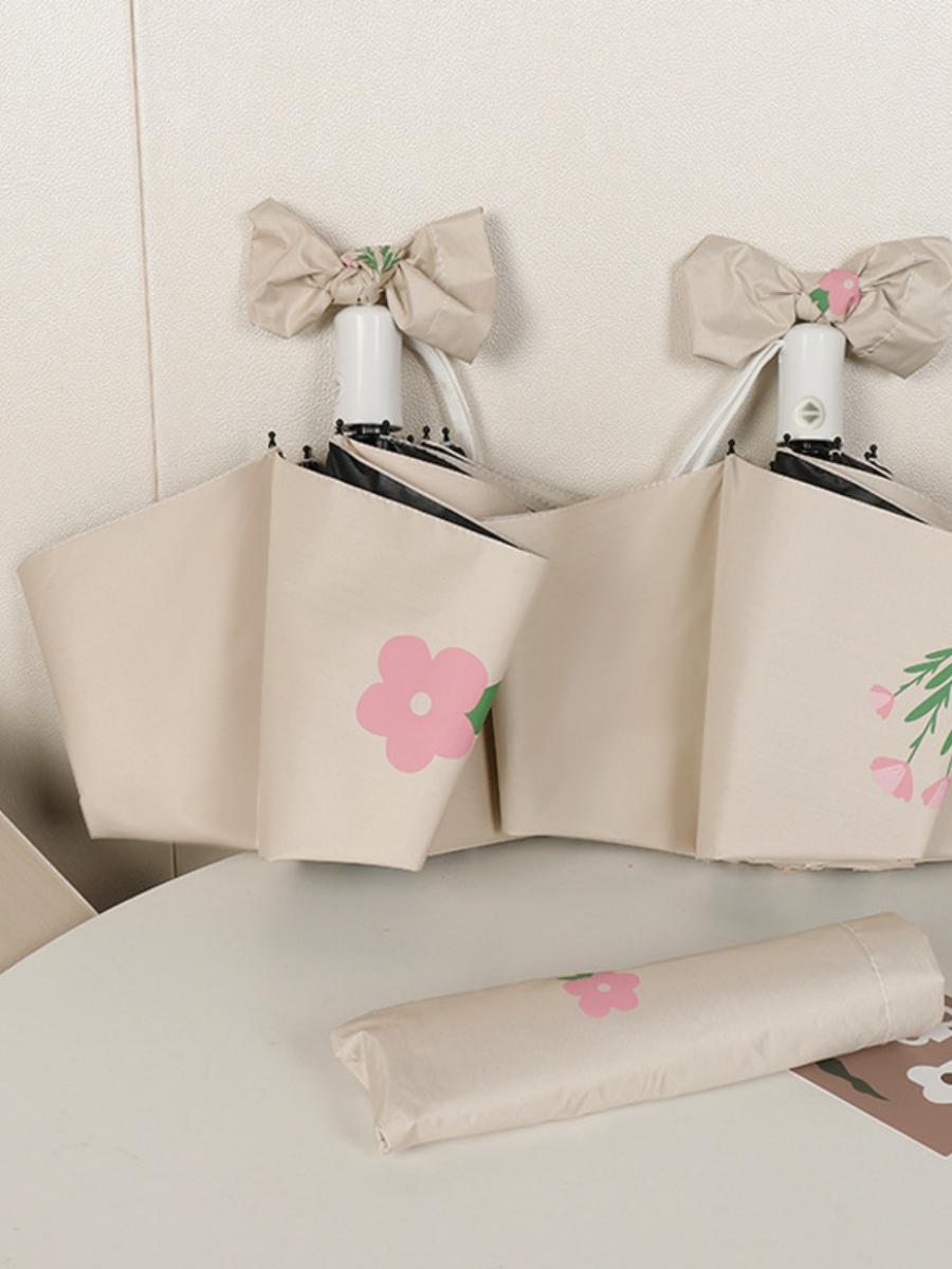 全自动小清新折叠雨伞女