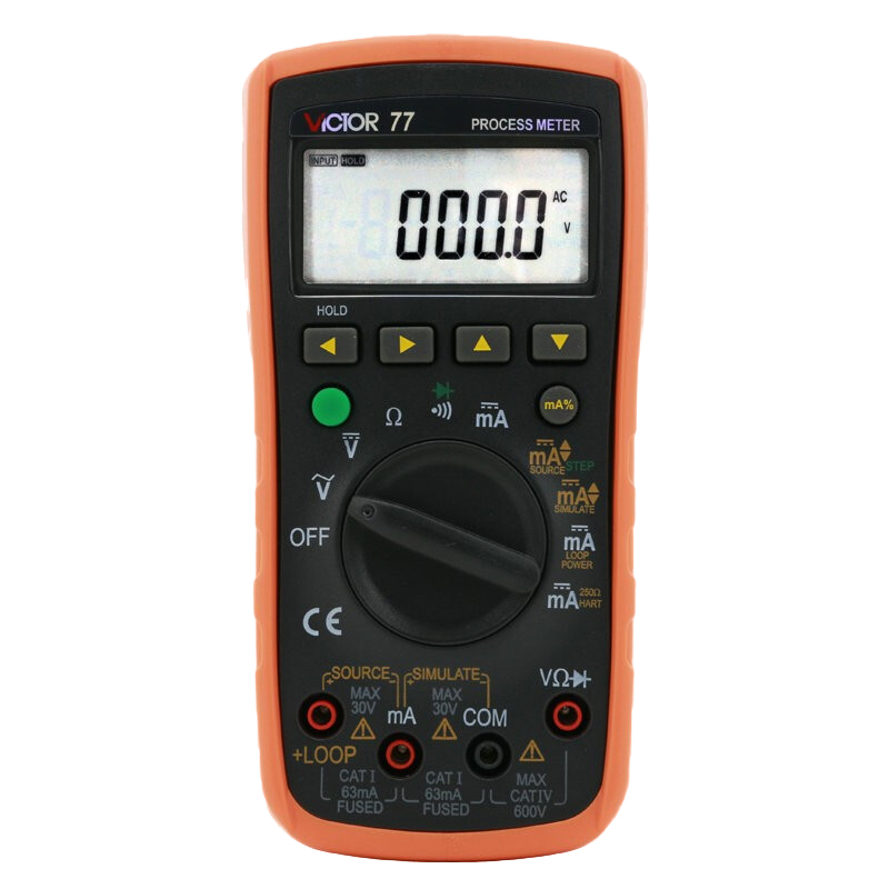 胜利过程万用表信号源校